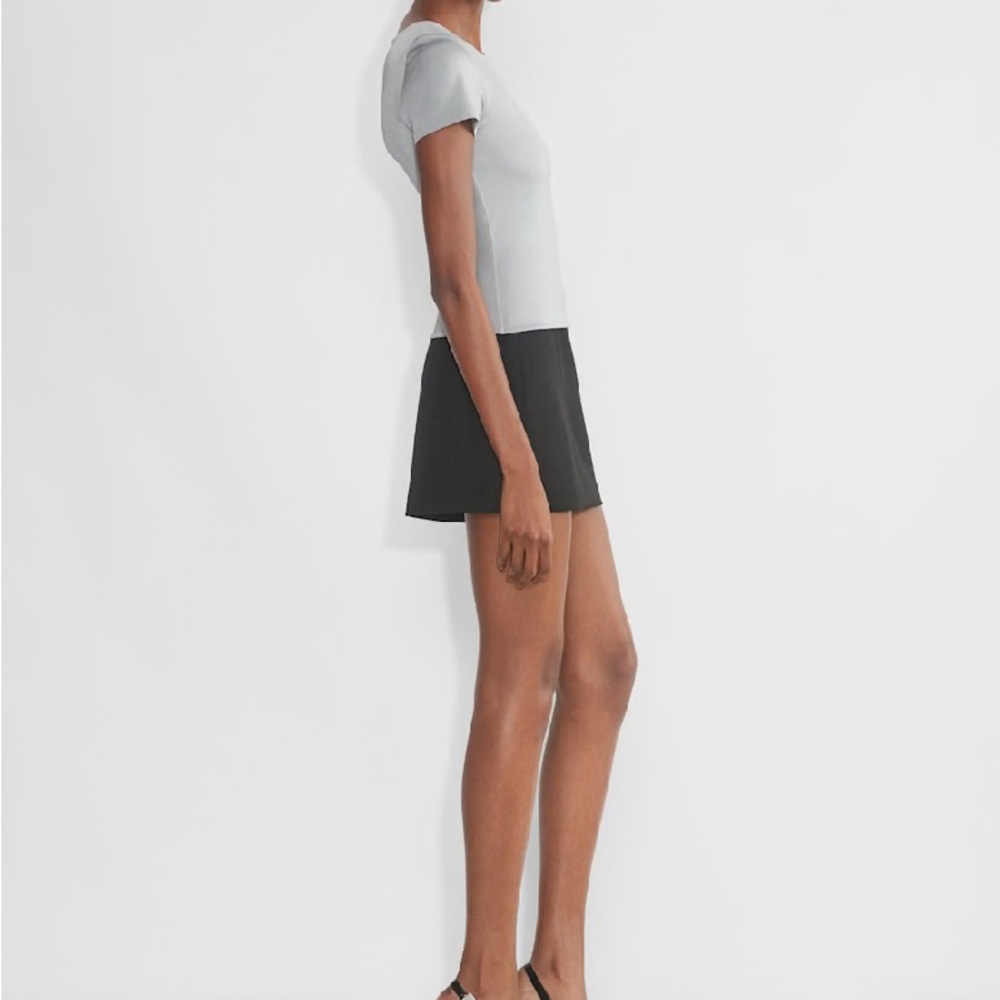Aritzia Contour Metallic Crew Neck T-Shirt - Picture 2 of 12